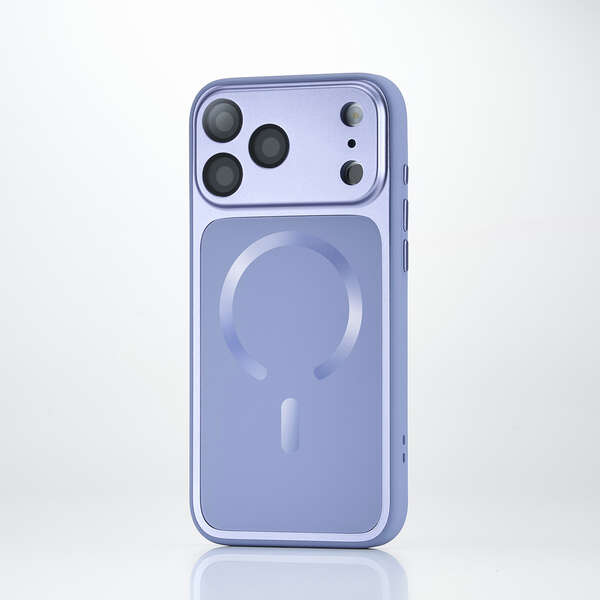 Elecom iPhone 18 Pro Max Hybrid Aluminum Case Extreme MAGKEEP - Pale Blue