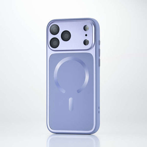 Elecom iPhone 18 Pro Max Hybrid Aluminum Case Extreme MAGKEEP - Pale Blue