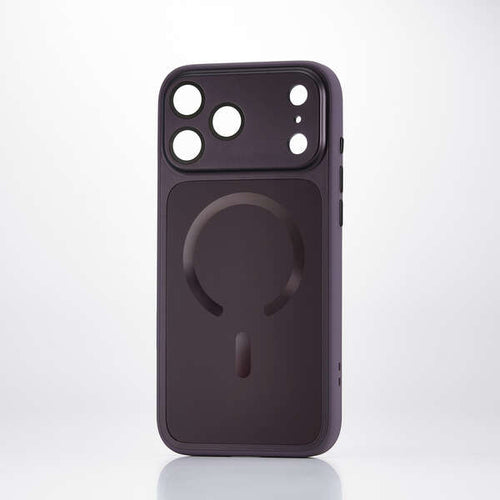 Elecom iPhone 18 Pro Max Hybrid Aluminum Case Extreme MAGKEEP - Purple