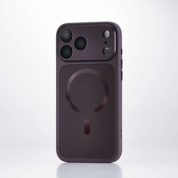Elecom iPhone 18 Pro Max Hybrid Aluminum Case Extreme MAGKEEP - Purple