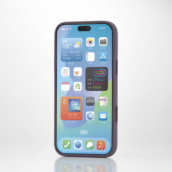 Elecom iPhone 18 Pro Max Hybrid Aluminum Case Extreme MAGKEEP - Purple