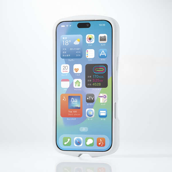 Elecom iPhone 18 Pro Max GRIPPY Hybrid Case MAGKEEP - White