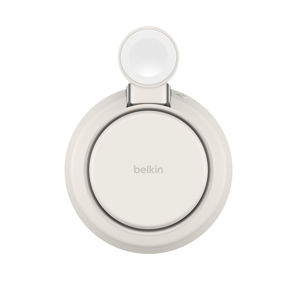 Belkin WIZ040mySD UltraCharge Pro 3-in-1 Magnetic Charging Dock with Qi2 25W - Sand