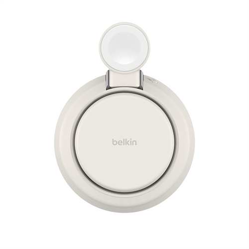 Belkin WIZ040mySD UltraCharge Pro 3-in-1 Magnetic Charging Dock with Qi2 25W - Sand