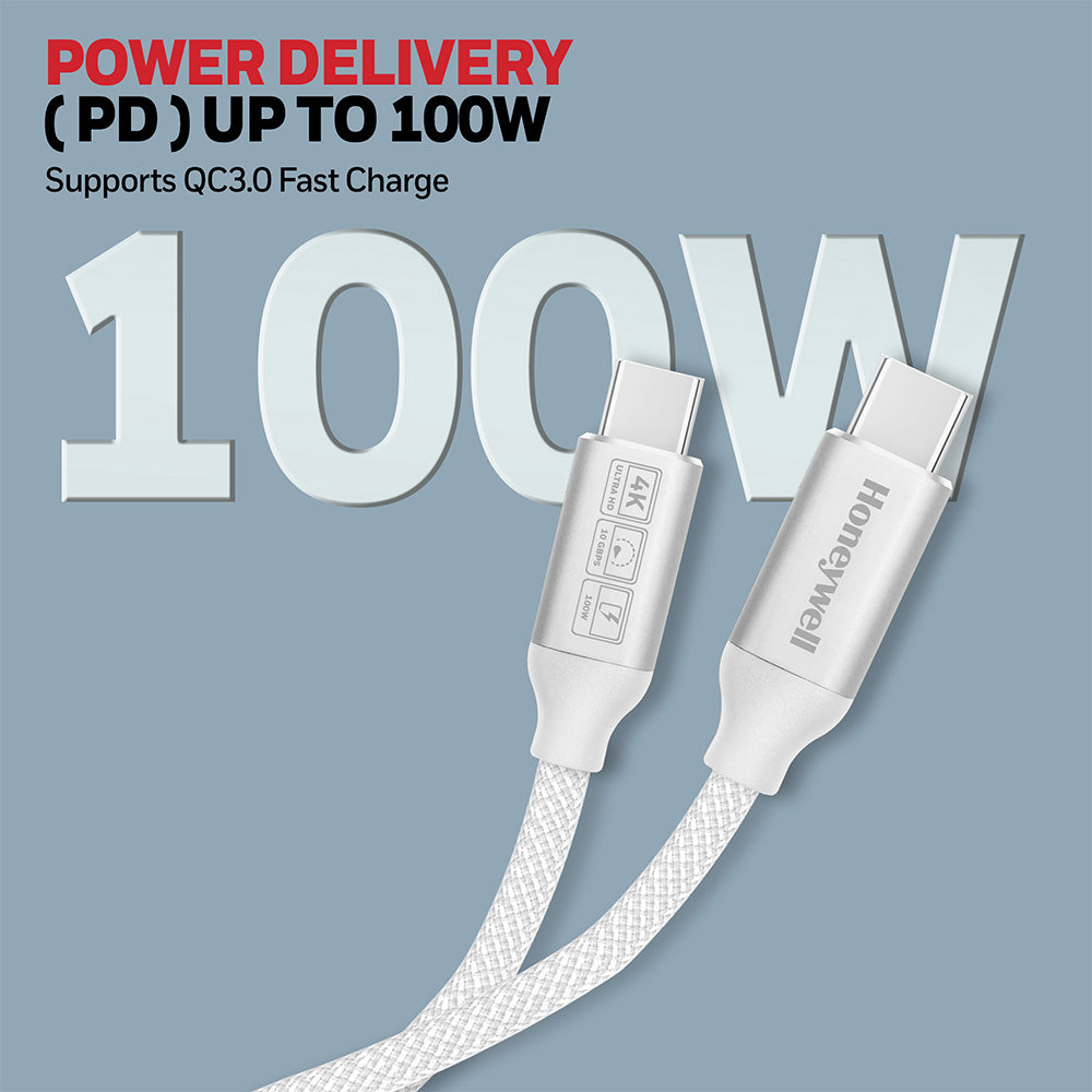 Honeywell USB C to USB C Cable USB 3.1 1.2M (White)
