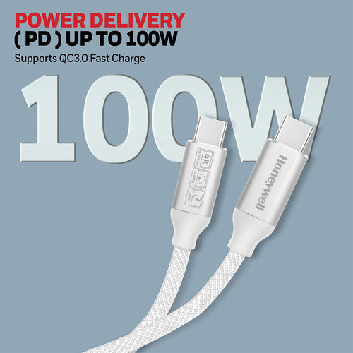 Honeywell USB C to USB C Cable USB 3.1 1.2M (White)
