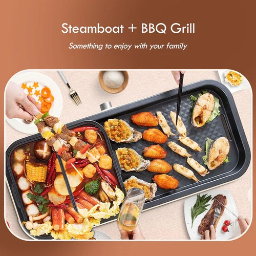 PowerPac PPMC797 2-In-1 SteamBoat W/ YY Pot