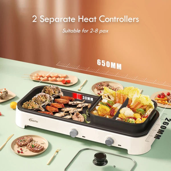 PowerPac PPMC797 2-In-1 SteamBoat W/ YY Pot