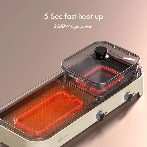 PowerPac PPMC797 2-In-1 SteamBoat W/ YY Pot