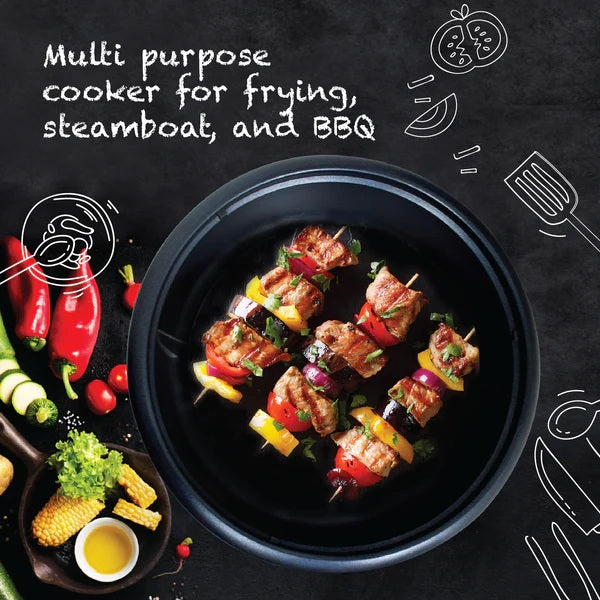 PowerPac PPMC181 2in1 Electric Hot Pot 2L