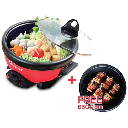PowerPac PPMC181 2in1 Electric Hot Pot 2L