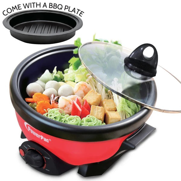 PowerPac PPMC181 2in1 Electric Hot Pot 2L