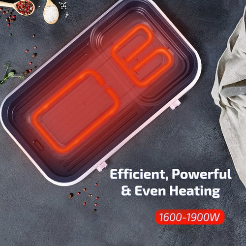PowerPac 2-In-1 BBQ & SteamBoat (PPMC763)
