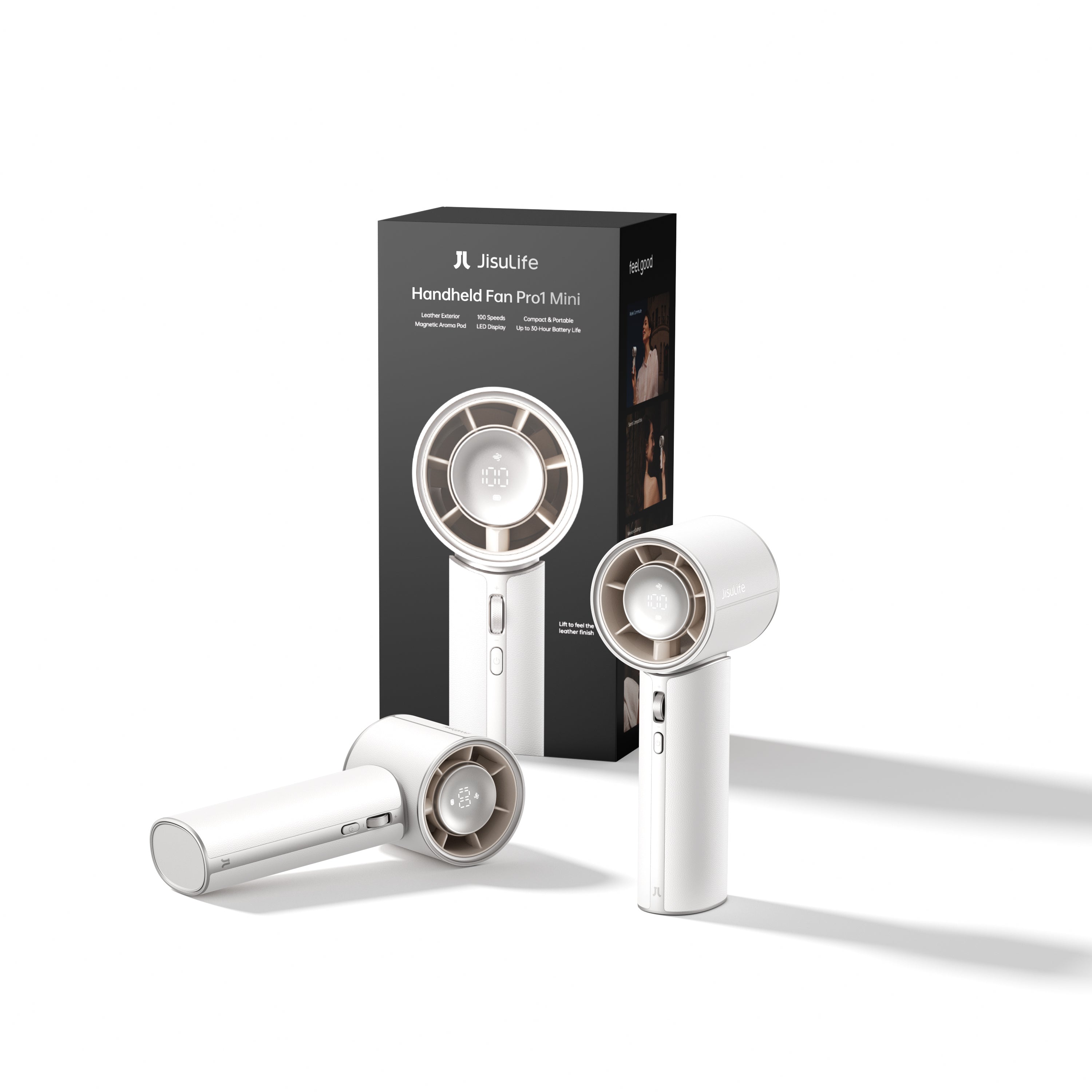 Jisulife Pro 1 Mini White Handheld Fan – Challenger Singapore