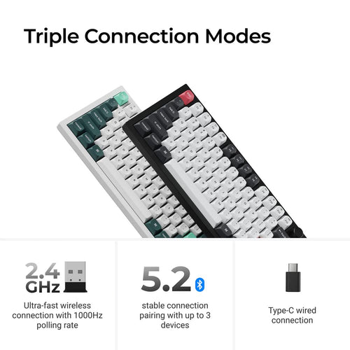Keychron Q3 HE (Q3H-P1) Wireless Magnetic Switch Custom Keyboard (White)