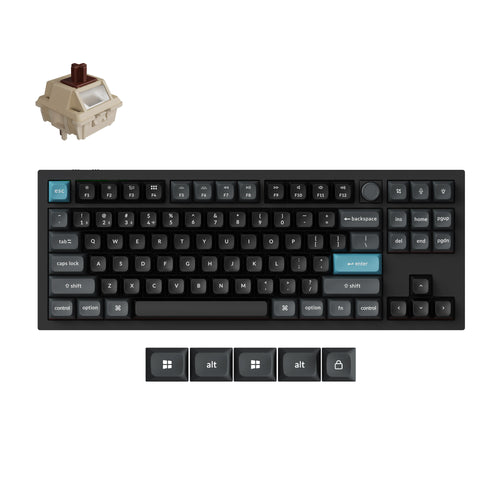 Keychron Q3 Ultra 8K (Q3U-M3) Wireless Mechanical Keyboard Brown Switch - Black
