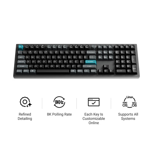 Keychron Q6 Ultra 8K (Q6U-P1) Wireless Mechanical Keyboard Red Switch - White