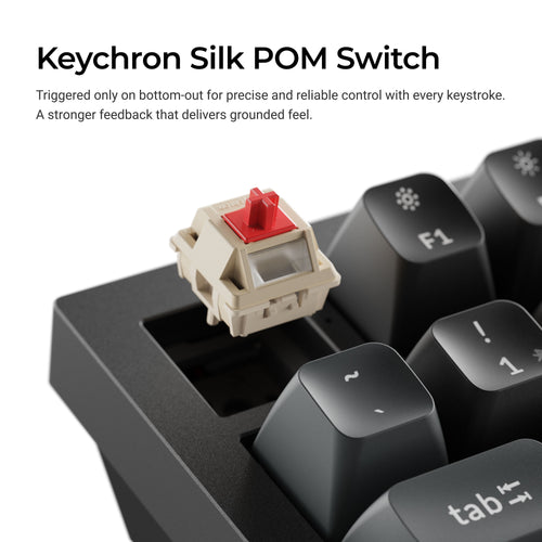 Keychron Q6 Ultra 8K (Q6U-P1) Wireless Mechanical Keyboard Red Switch - White
