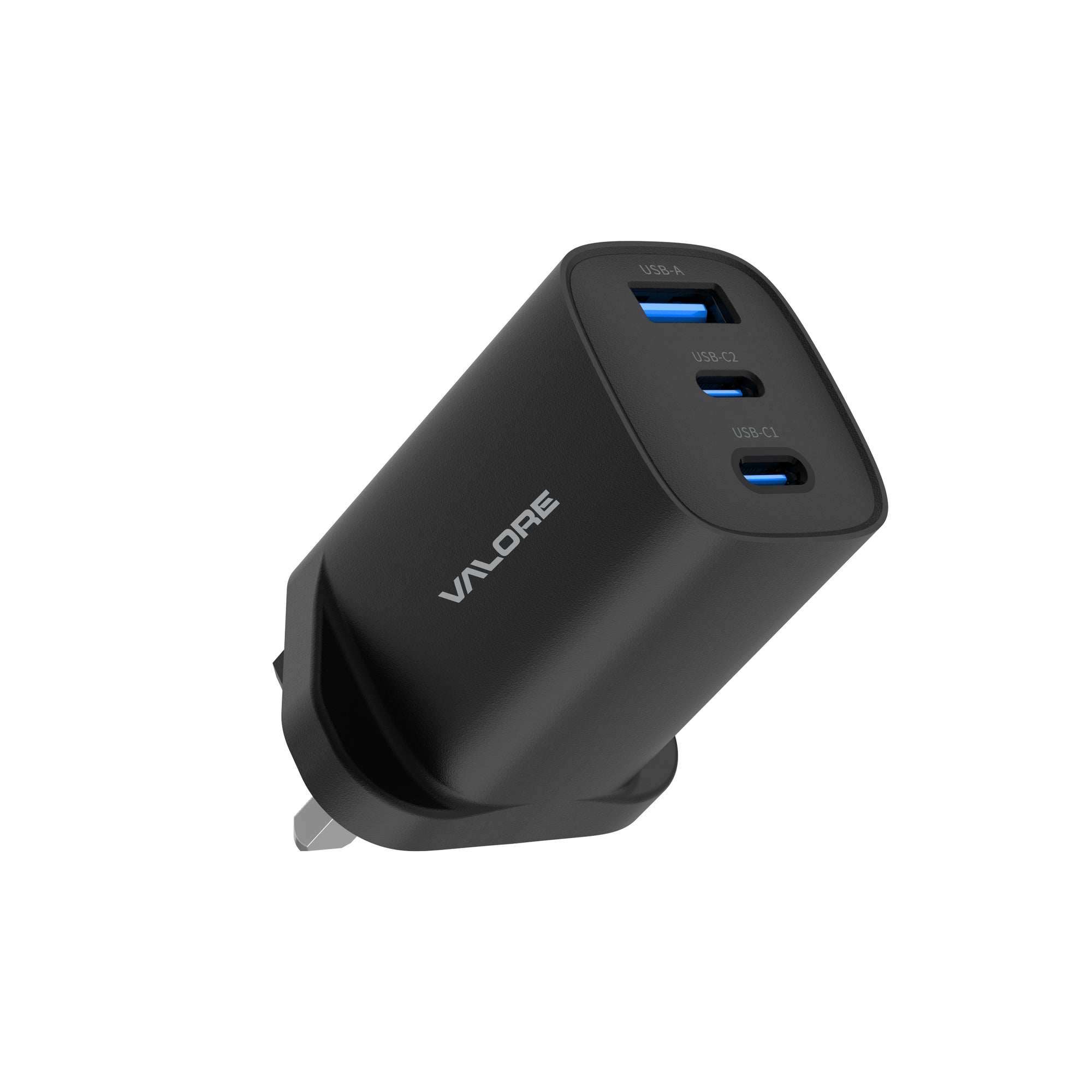 Valore PA-008-BK PD65W 1A2C GaN Wall Charger Black
