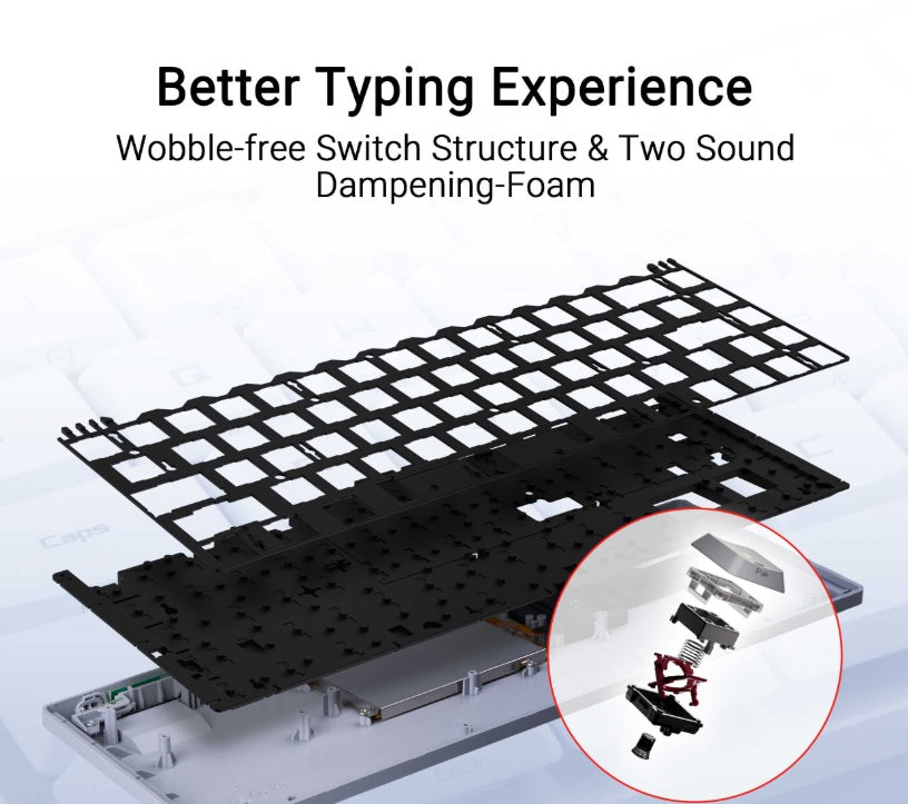 Asus ROG Falchion RX Low Profile Keyboard Red Switch - White