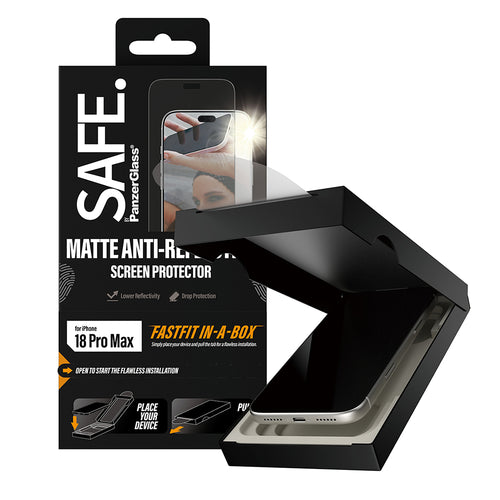 PanzerGlass PZG-SA34208 iPhone 18 Pro Max Matte (black frame) Fastfit in-a-box