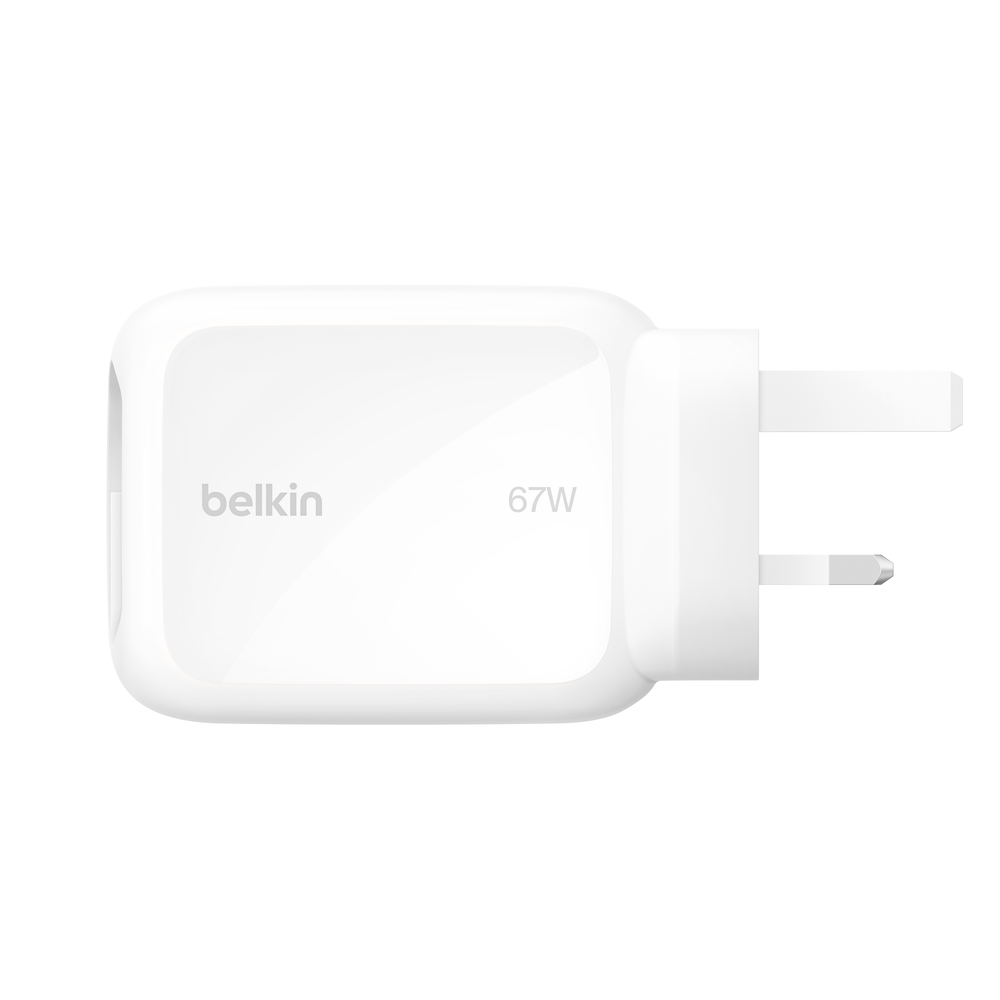 Belkin WCH022myWH UltraCharge Retractable GaN Wall Charger 67W