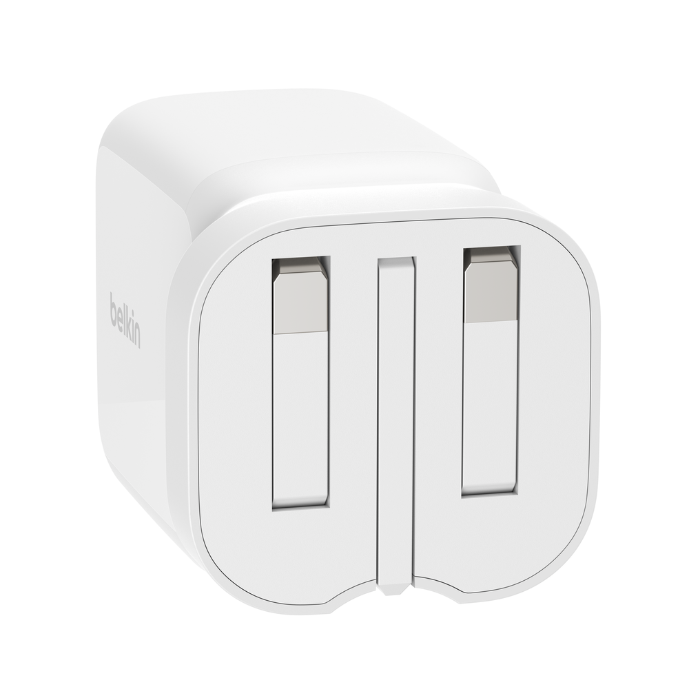 Belkin WCH023myWH UltraCharge Retractable GaN Wall Charger 45W
