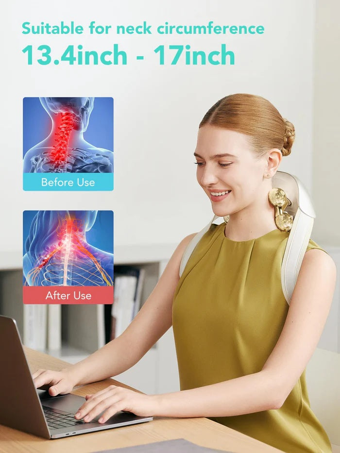 SKG H7 Ultra-E Neck & Shoulder Massager Gold