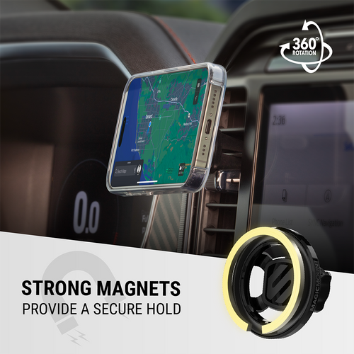 Scosche SMS2DV-SP MagicMount MS Dash/Vent MagSafe Magnetic Phone Mount - Black