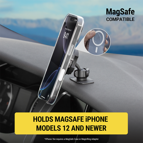 Scosche SMS2DV-SP MagicMount MS Dash/Vent MagSafe Magnetic Phone Mount - Black