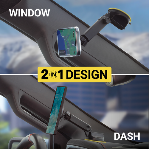 Scosche SMS2WDA-SP MagicMount MS Flip Window/Dash MagSafe Magnetic Phone Mount - Black