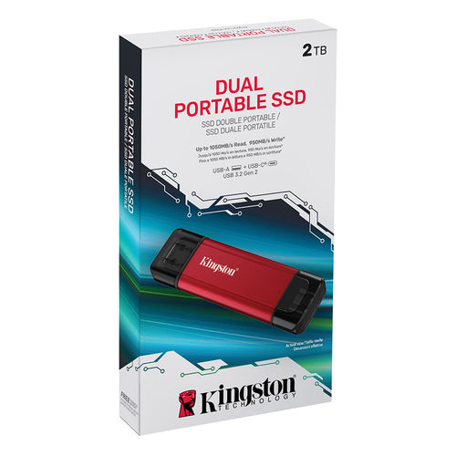 Kingston SPSD 2TB Dual USB-A/C Portable SSD