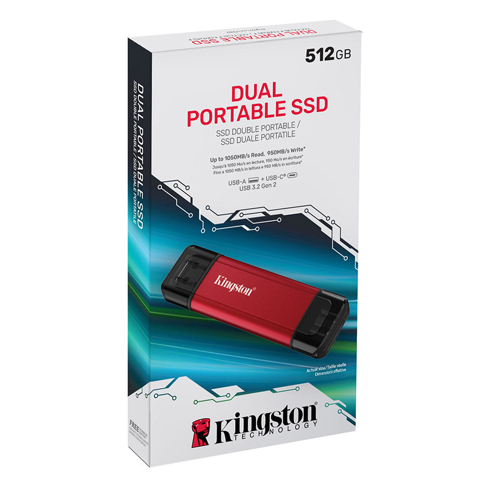 Kingston SPSD 512GB Dual USB-A/C Portable SSD