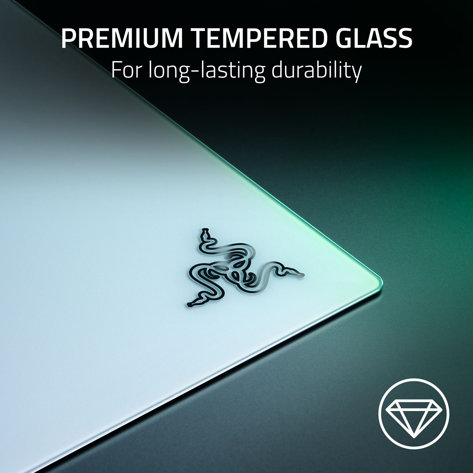 Razer Atlas Pro Glass Mousepad White