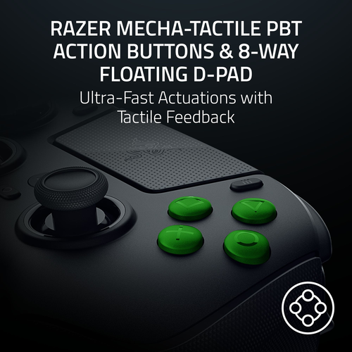 Razer Raiju V3 Pro - Wireless Gaming Controller for PlayStation 5 & PC - Black
