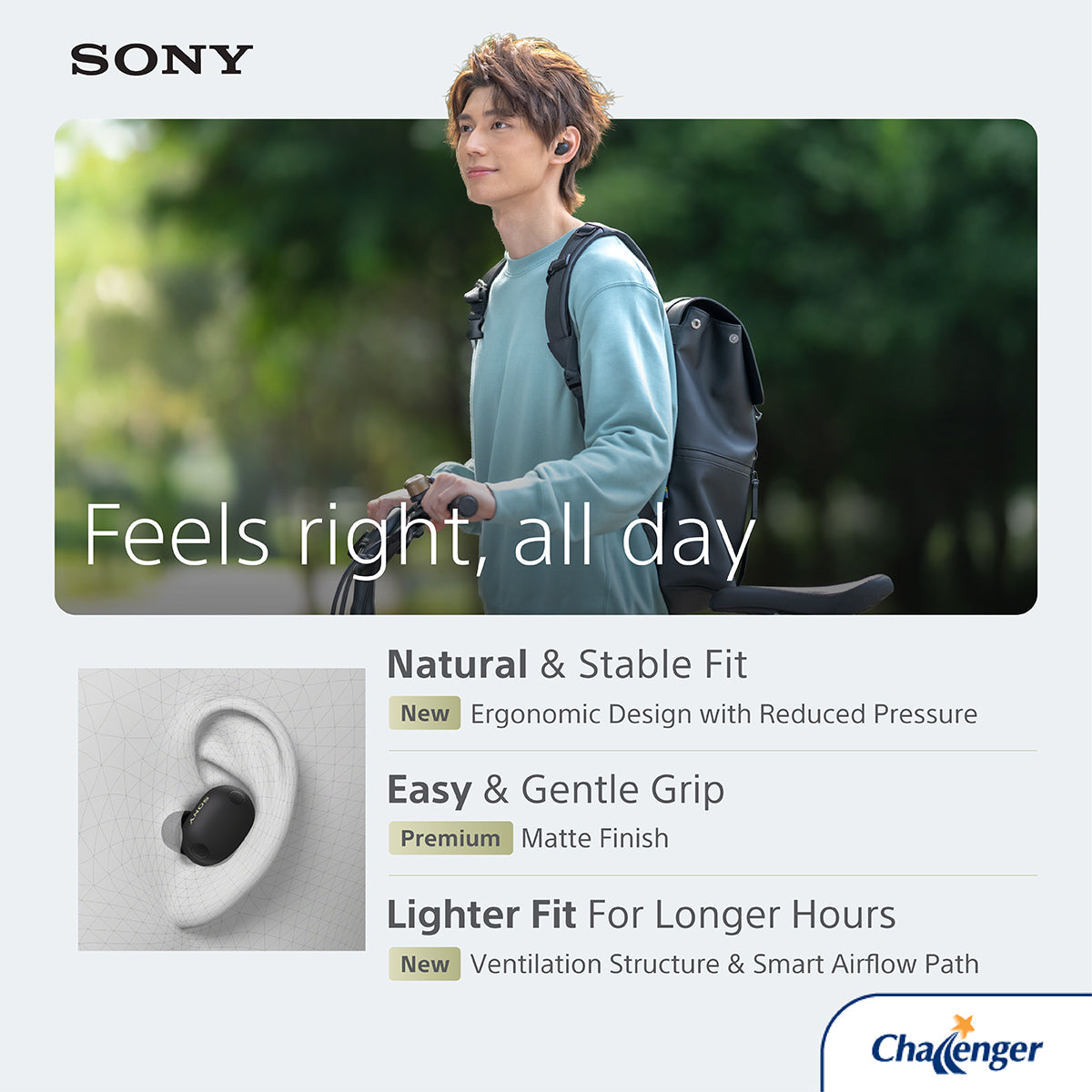 Sony WF-1000XM6/BCE TWS Earphones (Black)