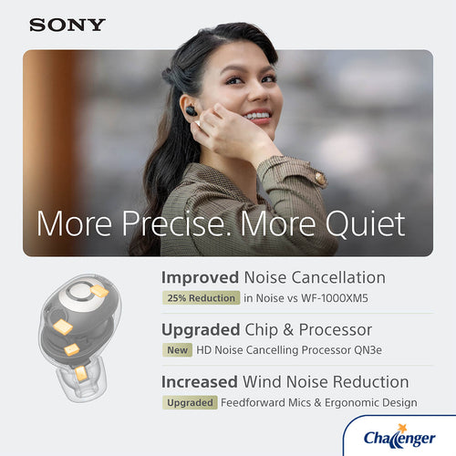 Sony WF-1000XM6/BCE TWS Earphones (Black)