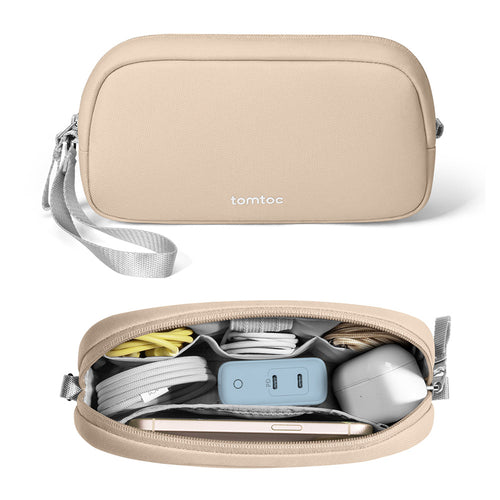 tomtoc Light-T12 Electronic Accessory Pouch 1L - Natural Sand