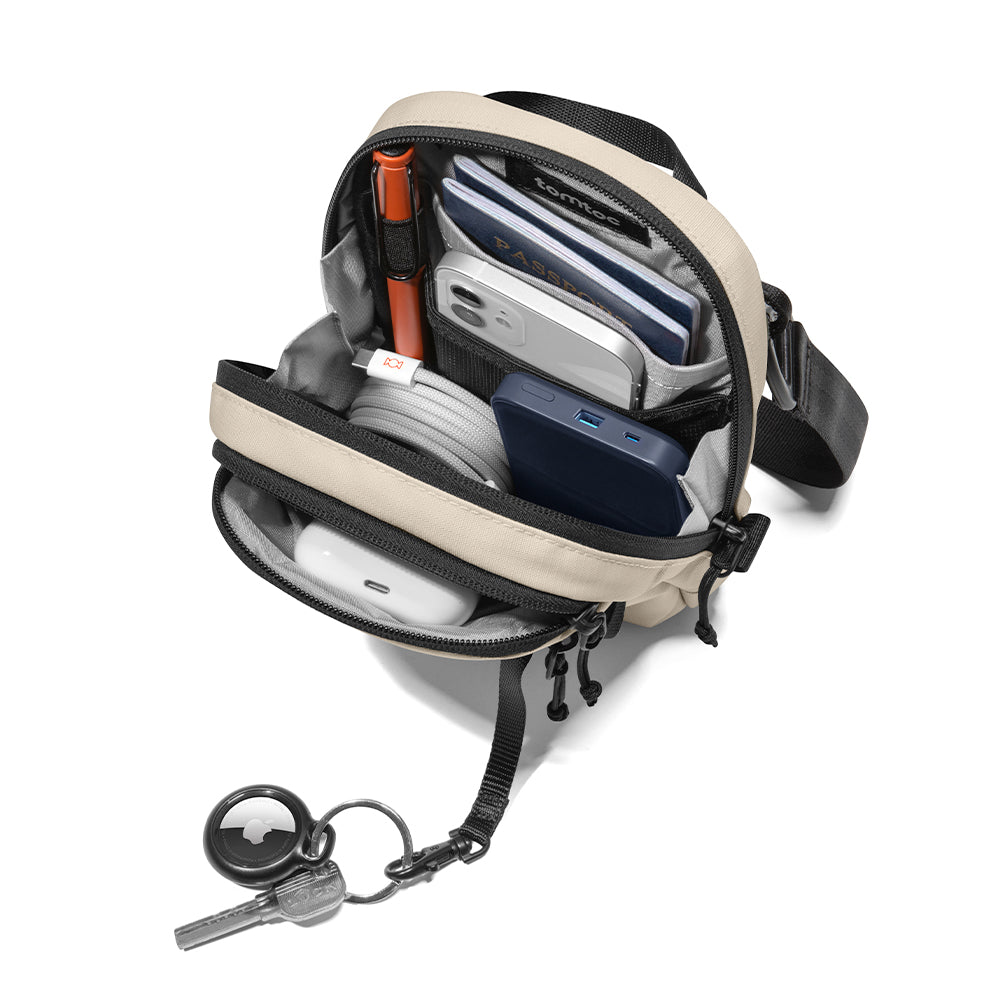 tomtoc Aviator-T37 Travel Crossbody Bag 1.3L - Khaki