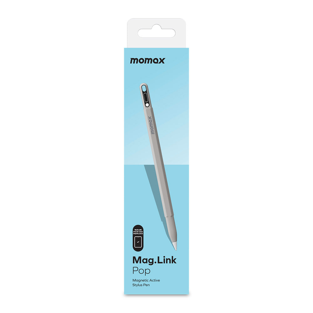 Momax TP10AE Mag.Link Pop Magnetic Active Stylus Pen - Grey