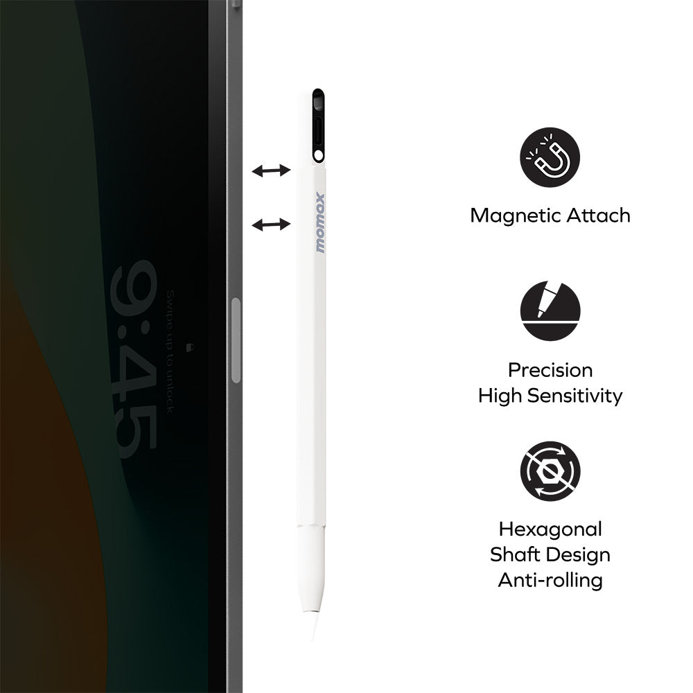 Momax TP10AD Mag.Link Pop Magnetic Active Stylus Pen - Black
