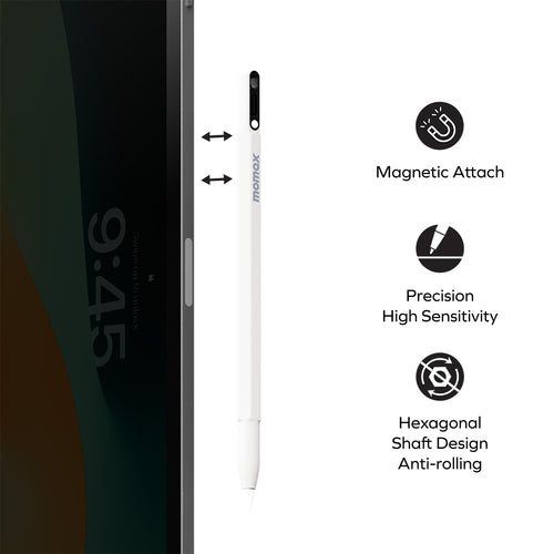 Momax TP10AD Mag.Link Pop Magnetic Active Stylus Pen - Black