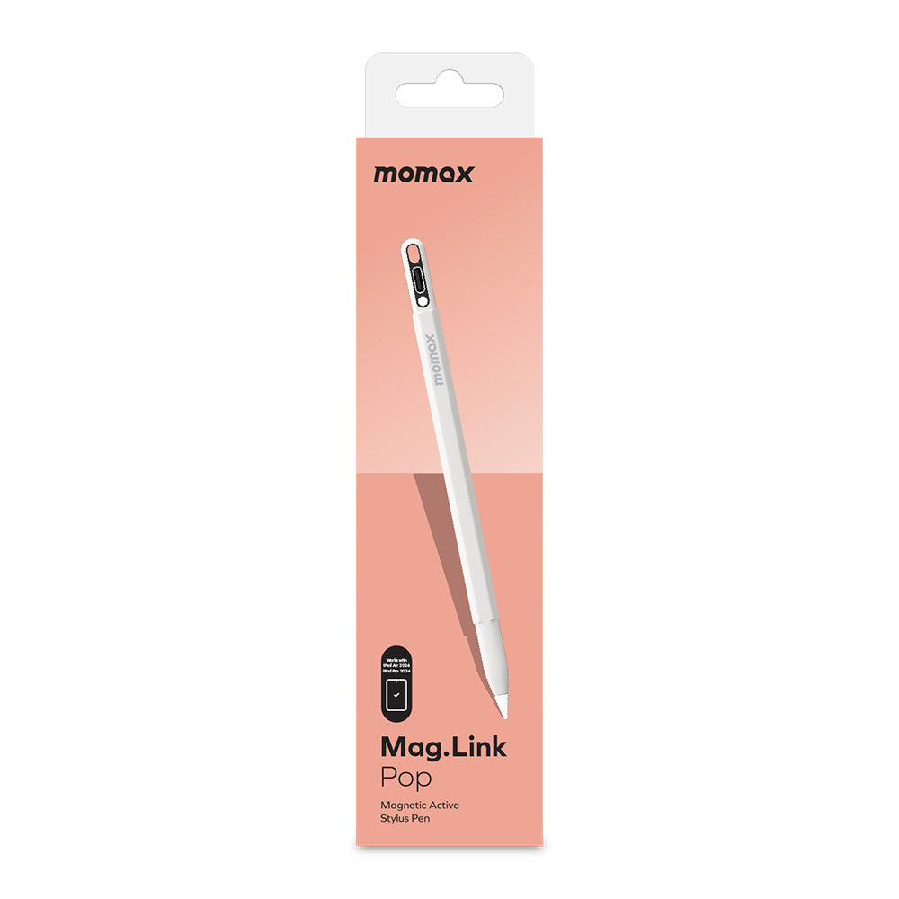 Momax TP10AW Mag.Link Pop Magnetic Active Stylus Pen - White
