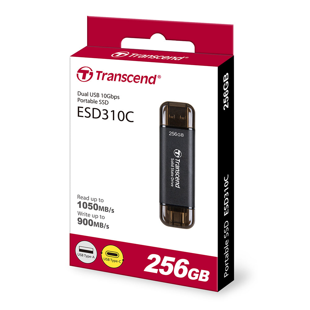 Transcend ESD310C Portable SSD 256GB (Black)