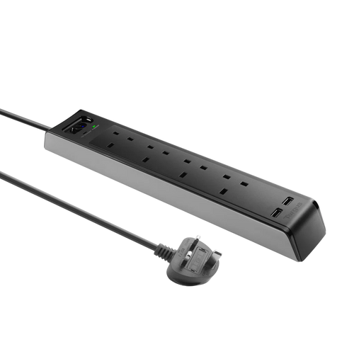 Targus APS1001AP-50 UK Smart Surge 4 with 2 USB Ports
