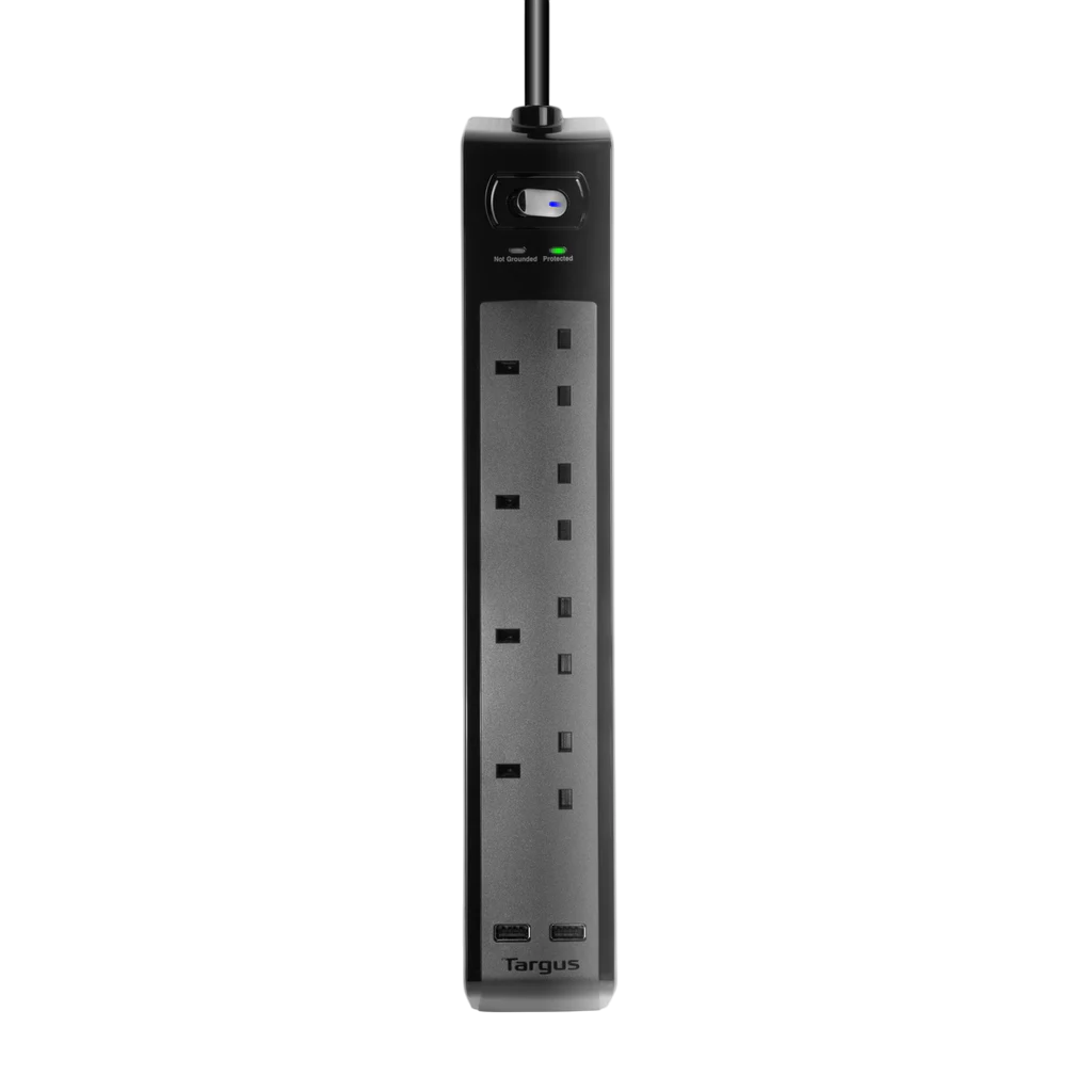 Targus APS1001AP-50 UK Smart Surge 4 with 2 USB Ports