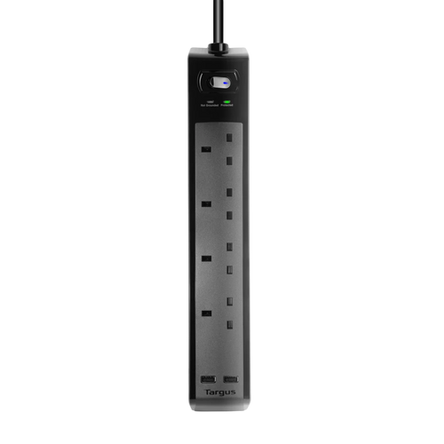 Targus APS1001AP-50 UK Smart Surge 4 with 2 USB Ports