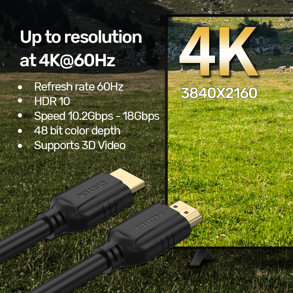 Unitek C11079BK-10M 10M 4K60Hz HDMI Cable
