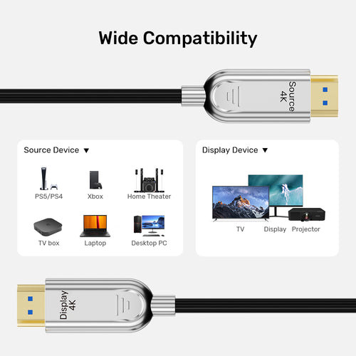 Unitek C11092ASL01-10M Fiber Optic 4K HDMI Cable 10M (Silver)