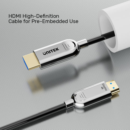 Unitek C11092ASL01-10M Fiber Optic 4K HDMI Cable 10M (Silver)